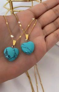 Necklace Onix Aquamarine