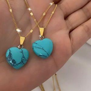 Necklace Onix Aquamarine
